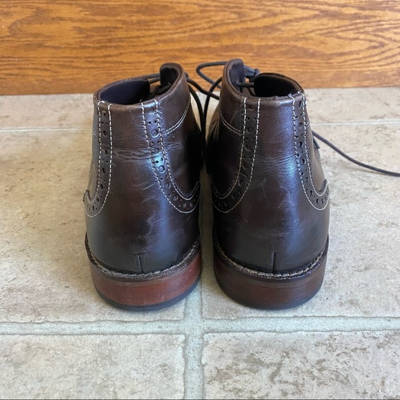 Florsheim Chukka Round Toe Leather Boots Lace Up Shoes Size 11 main image 6